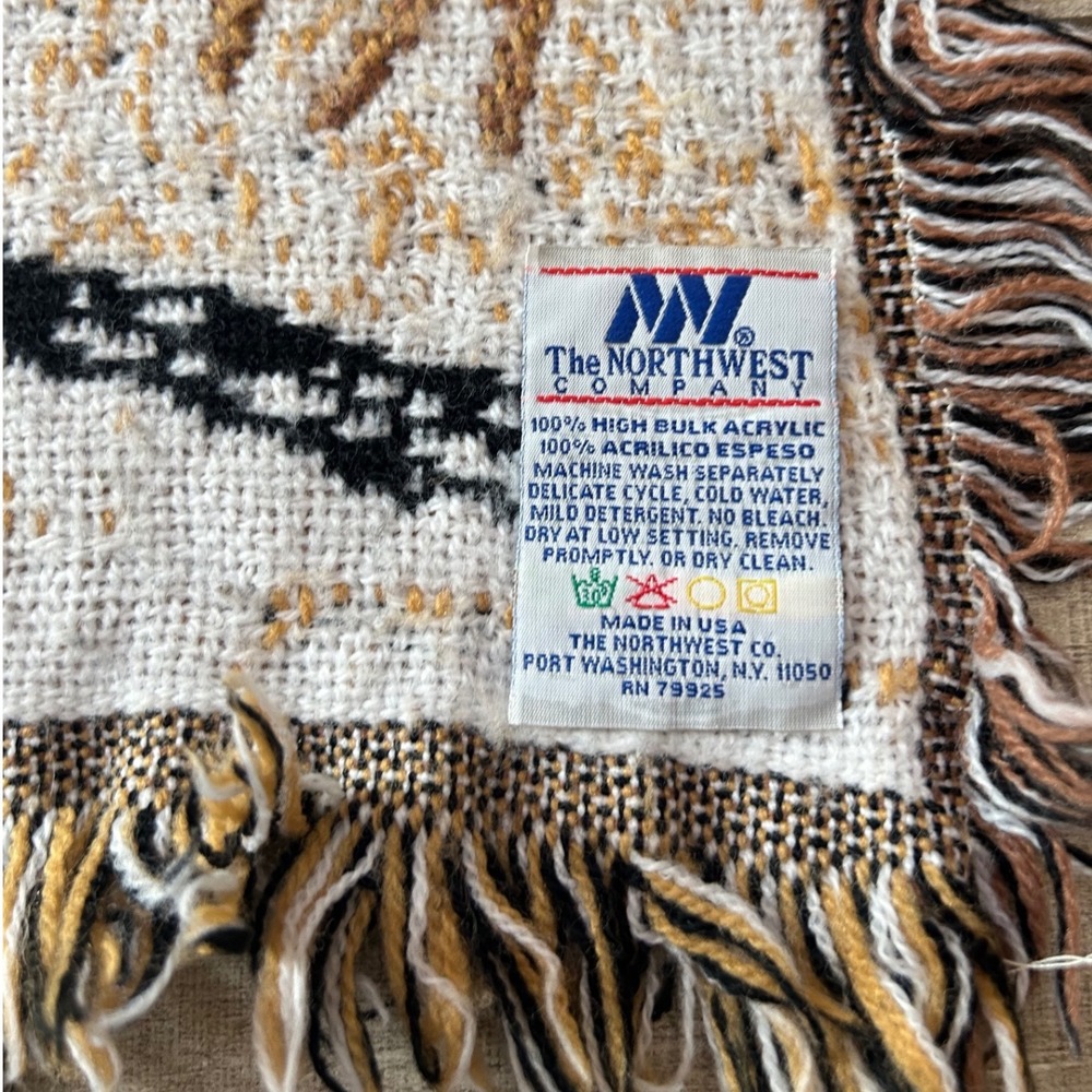 Vintage WWF Stone Cold Steve Austin Attitude Woven Tapestry Throw Blanket - Picture 5 of 9